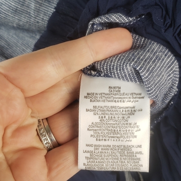 BCBGENERATION Linen Tank Top w/ Accordion Hem! - Picture 7 of 7